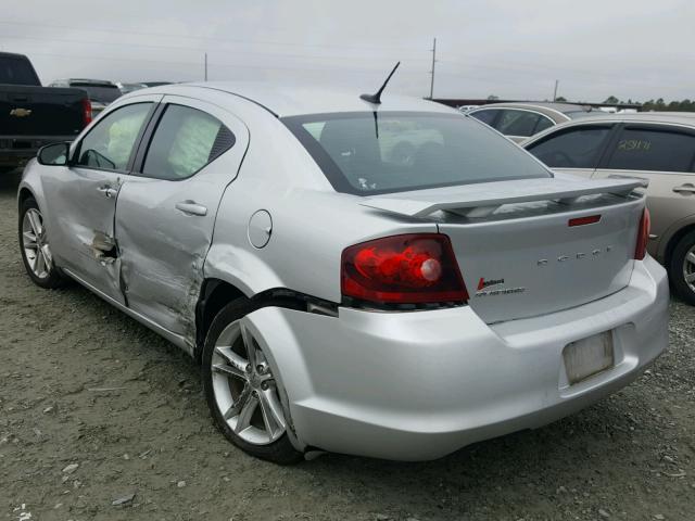 1B3BD1FGXBN573955 - 2011 DODGE AVENGER MA SILVER photo 3