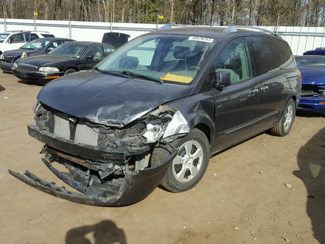 5N1BV28U87N110123 - 2007 NISSAN QUEST S GRAY photo 2