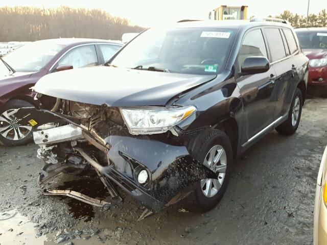 5TDBK3EHXBS046566 - 2011 TOYOTA HIGHLANDER BLACK photo 2