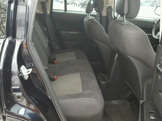 1J4NF1FB3BD207281 - 2011 JEEP COMPASS SP BLACK photo 6