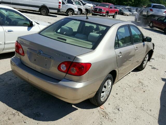 2T1BR32E38C907514 - 2008 TOYOTA COROLLA CE TAN photo 4