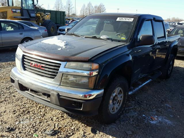 1GTDT136058168518 - 2005 GMC CANYON GREEN photo 2