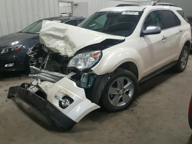 1GNALPEK1DZ125158 - 2013 CHEVROLET EQUINOX LT WHITE photo 2