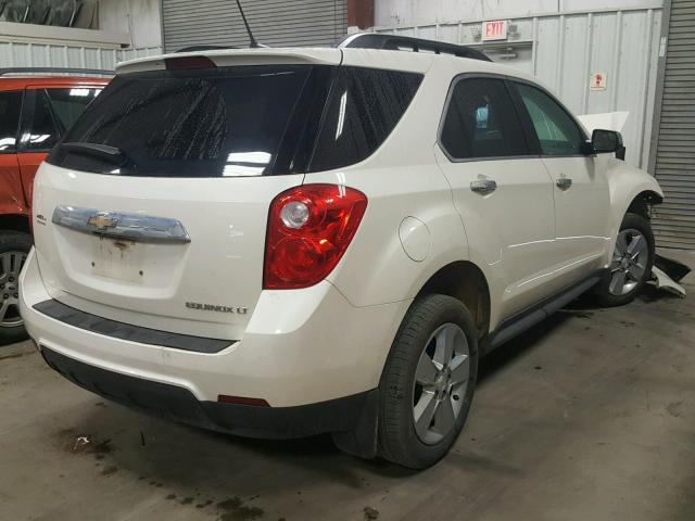 1GNALPEK1DZ125158 - 2013 CHEVROLET EQUINOX LT WHITE photo 4