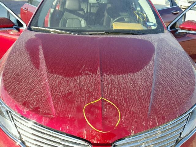 3LN6L2GK9ER823193 - 2014 LINCOLN MKZ Rojo foto 7