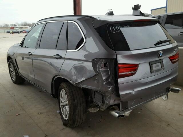 5UXKS4C56E0J97182 - 2014 BMW X5 XDRIVE3 SILVER photo 3
