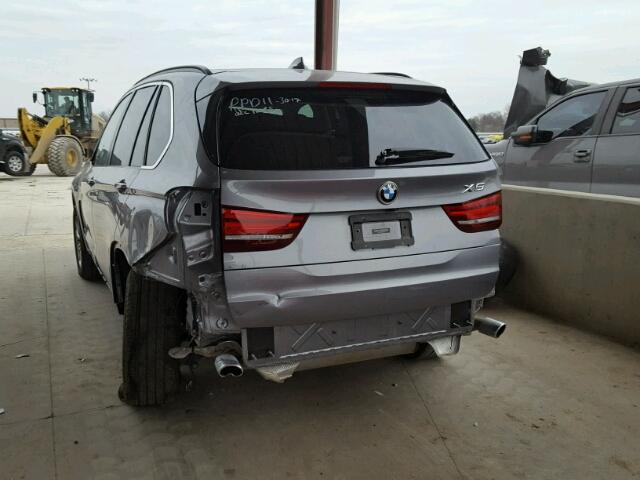 5UXKS4C56E0J97182 - 2014 BMW X5 XDRIVE3 SILVER photo 9