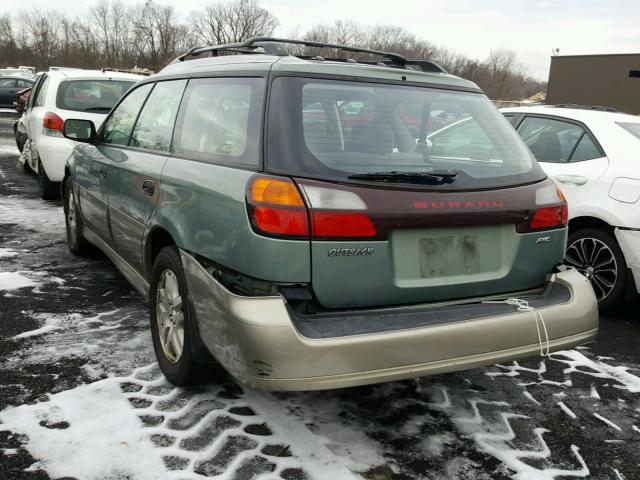 4S3BH675147608970 - 2004 SUBARU LEGACY OUT GREEN photo 3