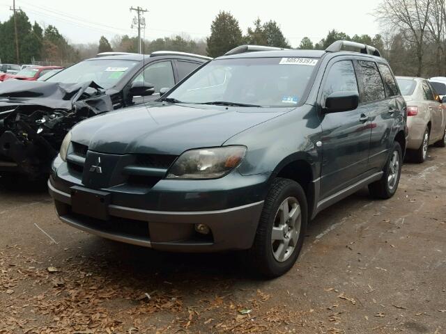 JA4LX41G13U073817 - 2003 MITSUBISHI OUTLANDER GREEN photo 2