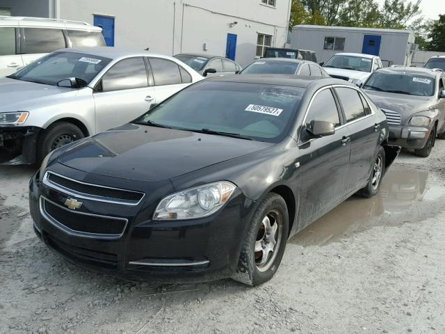 1G1ZG57B28F291044 - 2008 CHEVROLET MALIBU LS BLACK photo 2