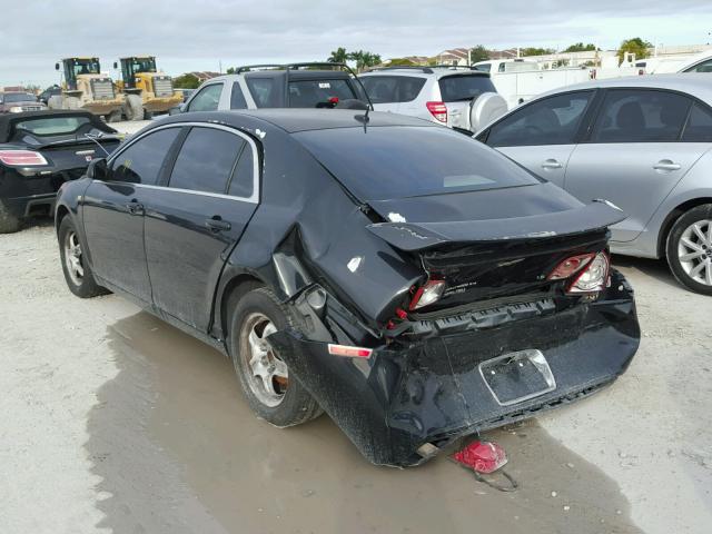 1G1ZG57B28F291044 - 2008 CHEVROLET MALIBU LS BLACK photo 3