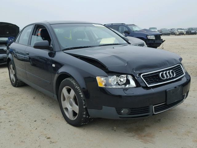 WAUJC68E74A000878 - 2004 AUDI A4 1.8T BLACK photo 1