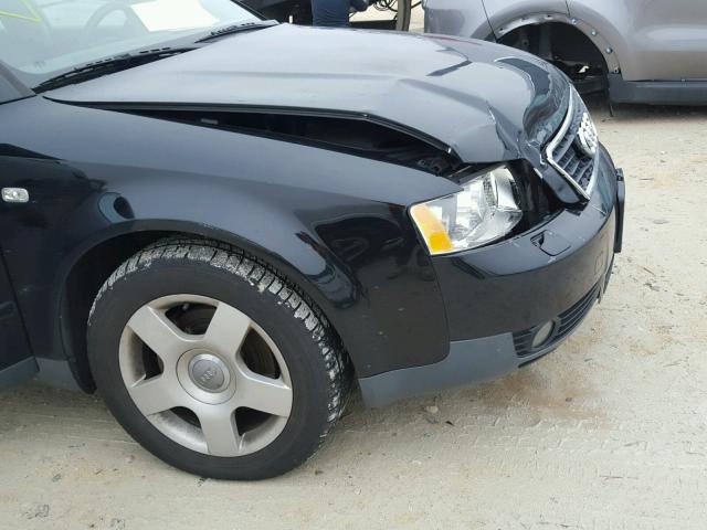 WAUJC68E74A000878 - 2004 AUDI A4 1.8T BLACK photo 9