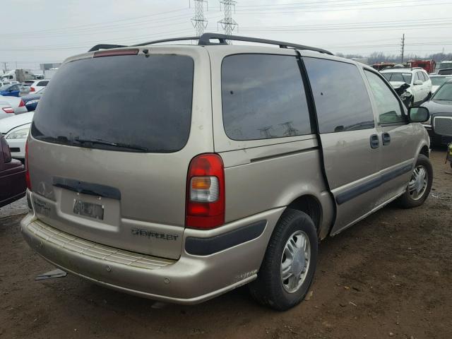 1GNDX03E31D136323 - 2001 CHEVROLET VENTURE BEIGE photo 4