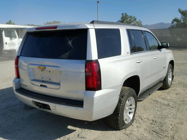 1GNSCBKC3FR615608 - 2015 CHEVROLET TAHOE C150 SILVER photo 4