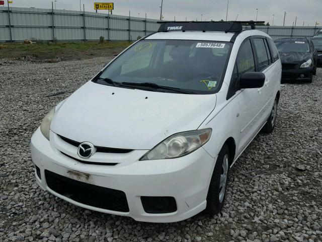 JM1CR293870139380 - 2007 MAZDA MAZDA 5 WHITE photo 2