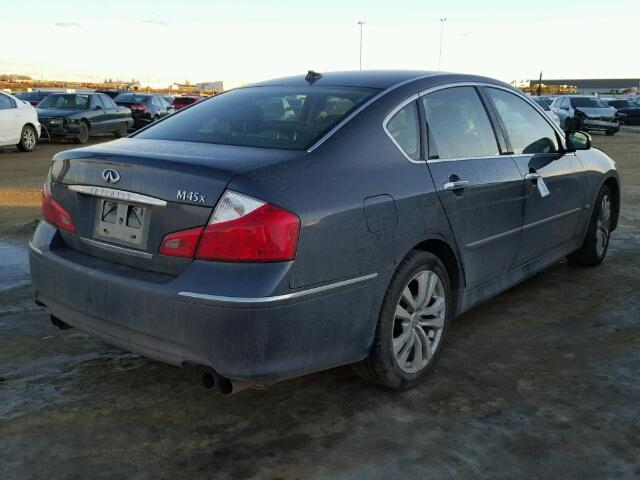 JNKBY01F48M550969 - 2008 INFINITI M45 BLUE photo 4