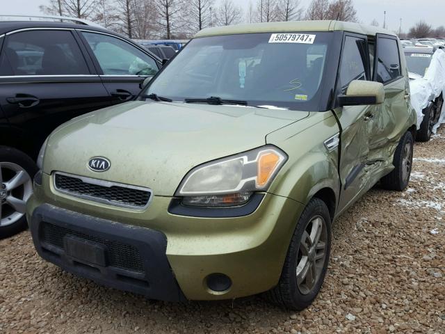 KNDJT2A21B7224444 - 2011 KIA SOUL + GREEN photo 2