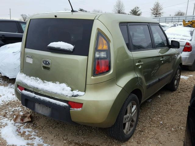 KNDJT2A21B7224444 - 2011 KIA SOUL + GREEN photo 4