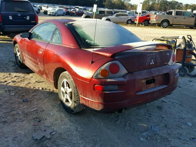 4A3AC34G13E096780 - 2003 MITSUBISHI ECLIPSE RS MAROON photo 3