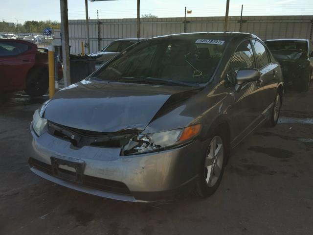 2HGFA16857H507347 - 2007 HONDA CIVIC EX GRAY photo 2