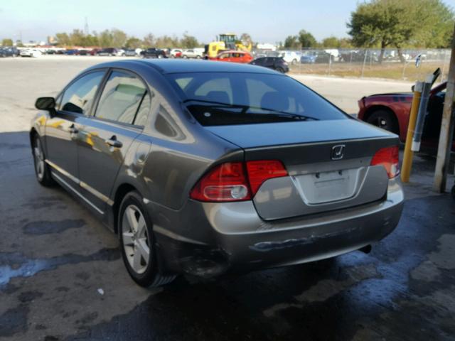 2HGFA16857H507347 - 2007 HONDA CIVIC EX GRAY photo 3