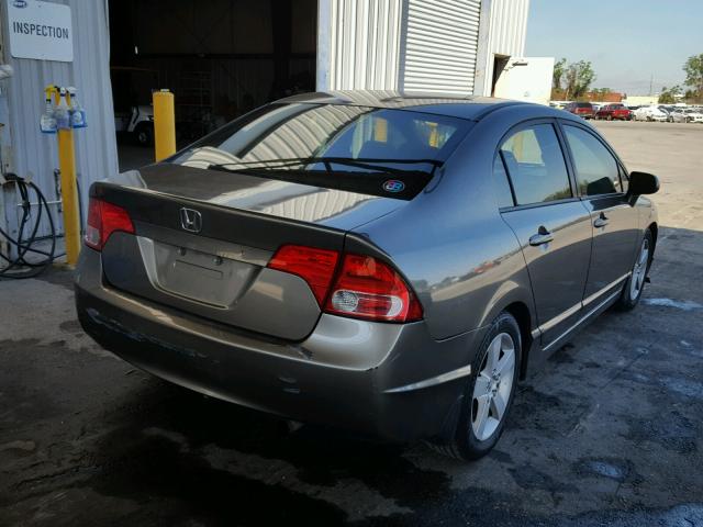 2HGFA16857H507347 - 2007 HONDA CIVIC EX GRAY photo 4