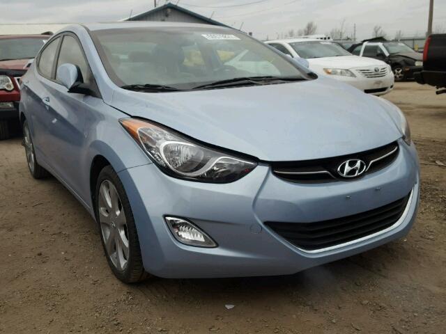 KMHDH4AE9CU489485 - 2012 HYUNDAI ELANTRA GL BLUE photo 1