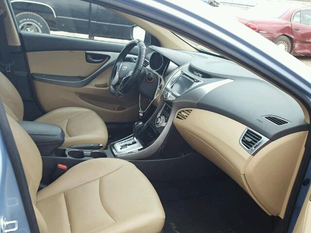 KMHDH4AE9CU489485 - 2012 HYUNDAI ELANTRA GL BLUE photo 5