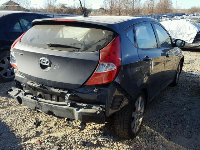 KMHCU5AE6DU080326 - 2013 HYUNDAI ACCENT GLS GRAY photo 4