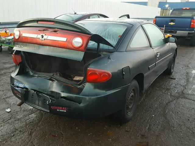 1G1JC12F437167386 - 2003 CHEVROLET CAVALIER GREEN photo 4