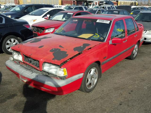 YV1LS5725T1303585 - 1996 VOLVO 850 RED photo 2