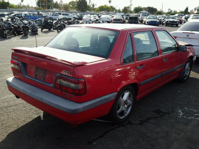 YV1LS5725T1303585 - 1996 VOLVO 850 RED photo 4