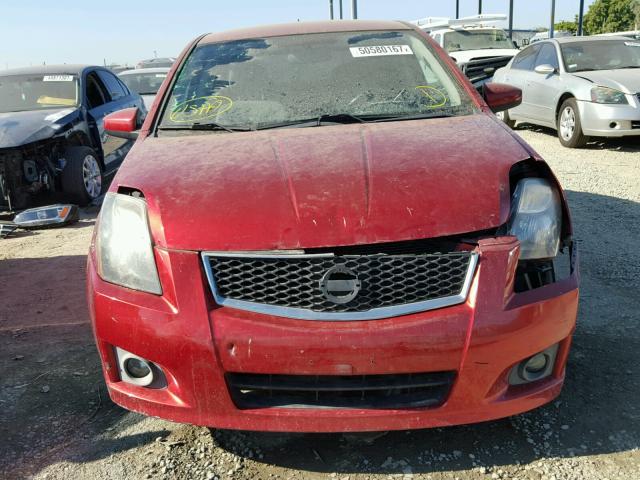 3N1AB6AP7BL626148 - 2011 NISSAN SENTRA 2.0 RED photo 9