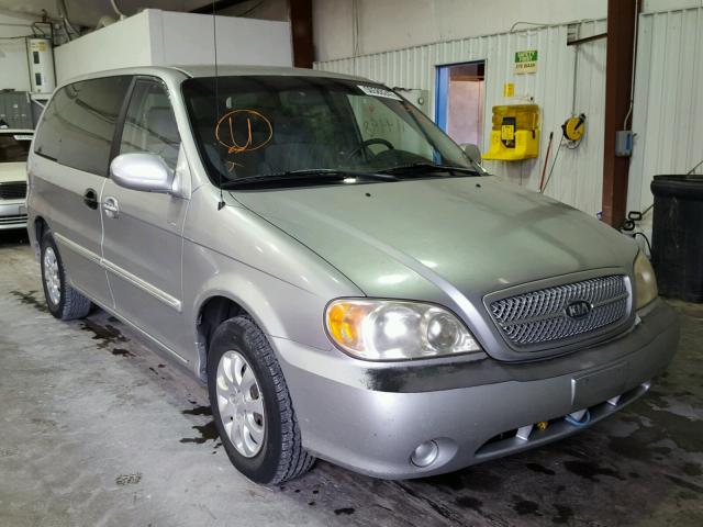 KNDUP131346513222 - 2004 KIA SEDONA EX SILVER photo 1