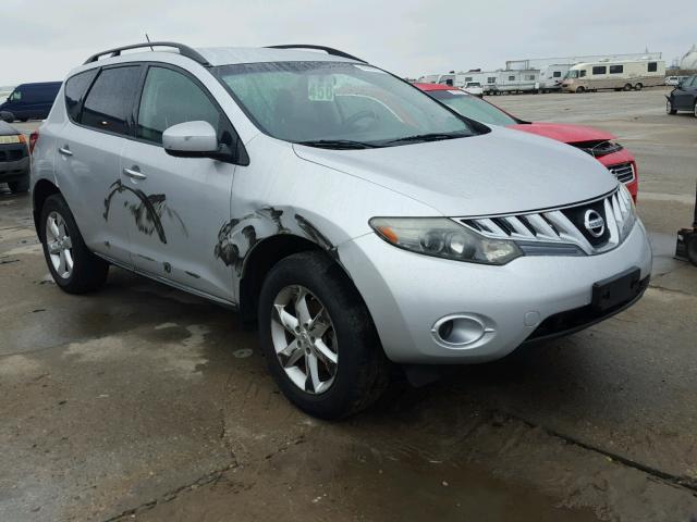 JN8AZ18U39W015128 - 2009 NISSAN MURANO S SILVER photo 1