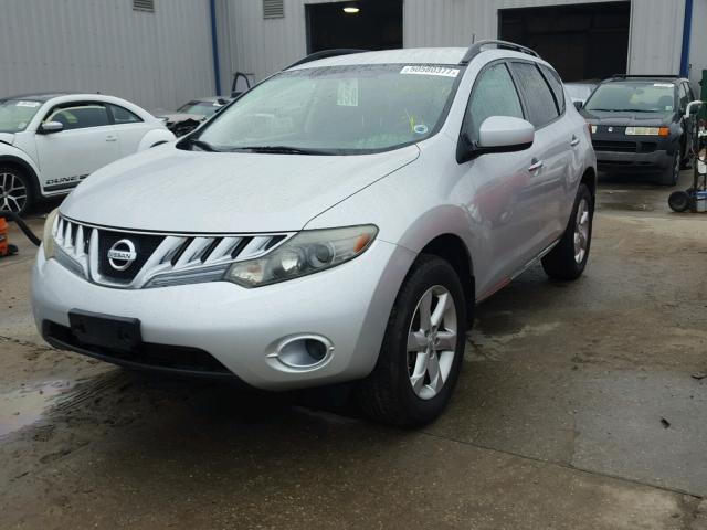 JN8AZ18U39W015128 - 2009 NISSAN MURANO S SILVER photo 2