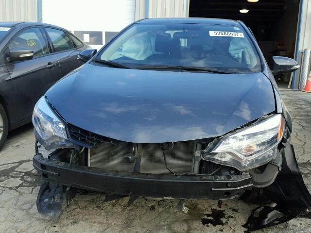 2T1BURHE5EC073654 - 2014 TOYOTA COROLLA L GRAY photo 9