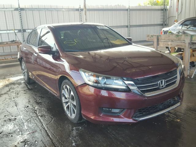 1HGCR2F57EA014675 - 2014 HONDA ACCORD SPO MAROON photo 1