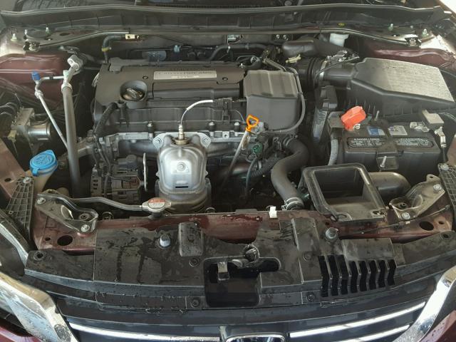 1HGCR2F57EA014675 - 2014 HONDA ACCORD SPO MAROON photo 7