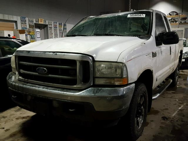 1FTNX21S42EB00928 - 2002 FORD F250 SUPER WHITE photo 2