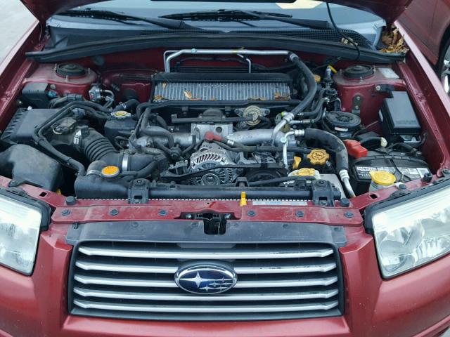 JF1SG69686H720015 - 2006 SUBARU FORESTER 2 RED photo 7