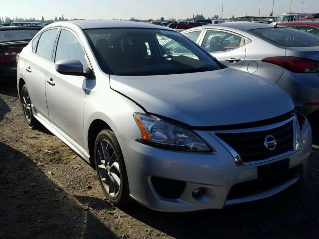 3N1AB7AP6DL797160 - 2013 NISSAN SENTRA S SILVER photo 1