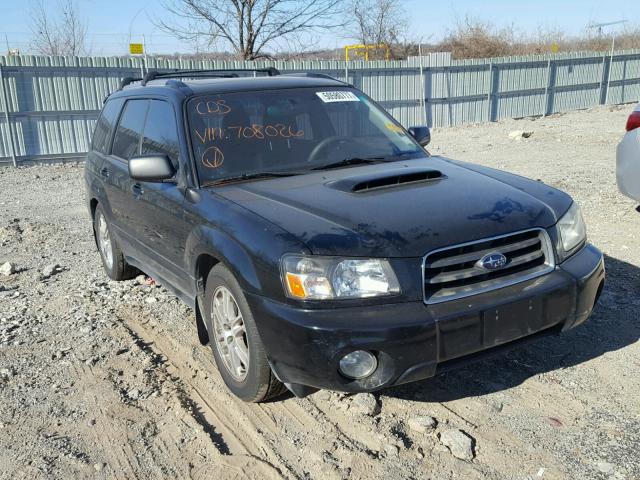 JF1SG696X5H708026 - 2005 SUBARU FORESTER 2 BLACK photo 1