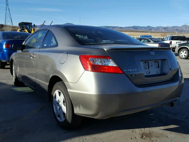 2HGFG126X8H554989 - 2008 HONDA CIVIC LX GRAY photo 3