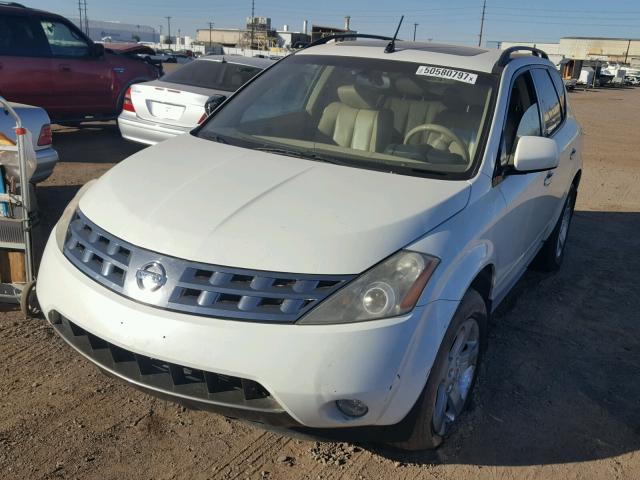 JN8AZ08W03W215161 - 2003 NISSAN MURANO SL WHITE photo 2