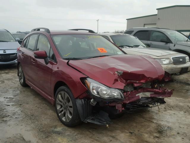 JF1GPAP69G8314743 - 2016 SUBARU IMPREZA SP RED photo 1