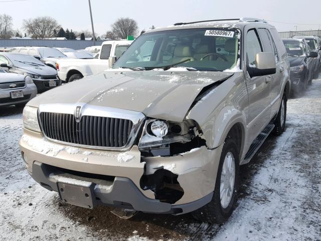 5LMEU88H84ZJ29844 - 2004 LINCOLN AVIATOR TAN photo 2