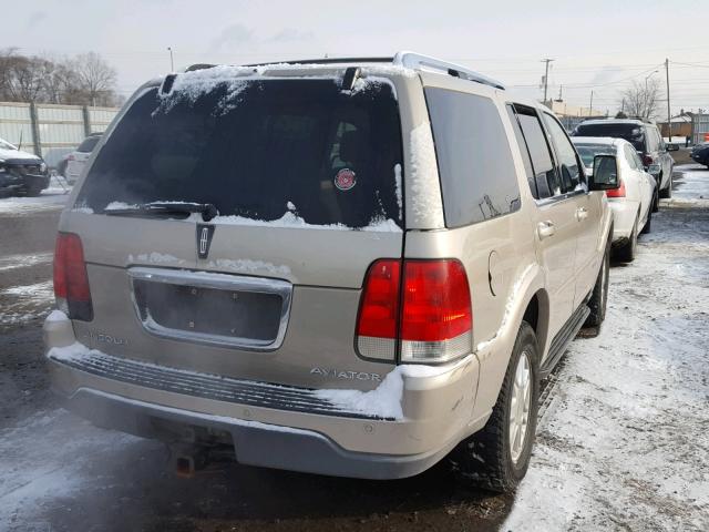 5LMEU88H84ZJ29844 - 2004 LINCOLN AVIATOR TAN photo 4