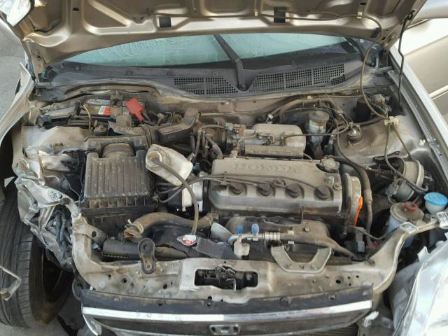 1HGEJ8640YL055345 - 2000 HONDA CIVIC EX GRAY photo 7